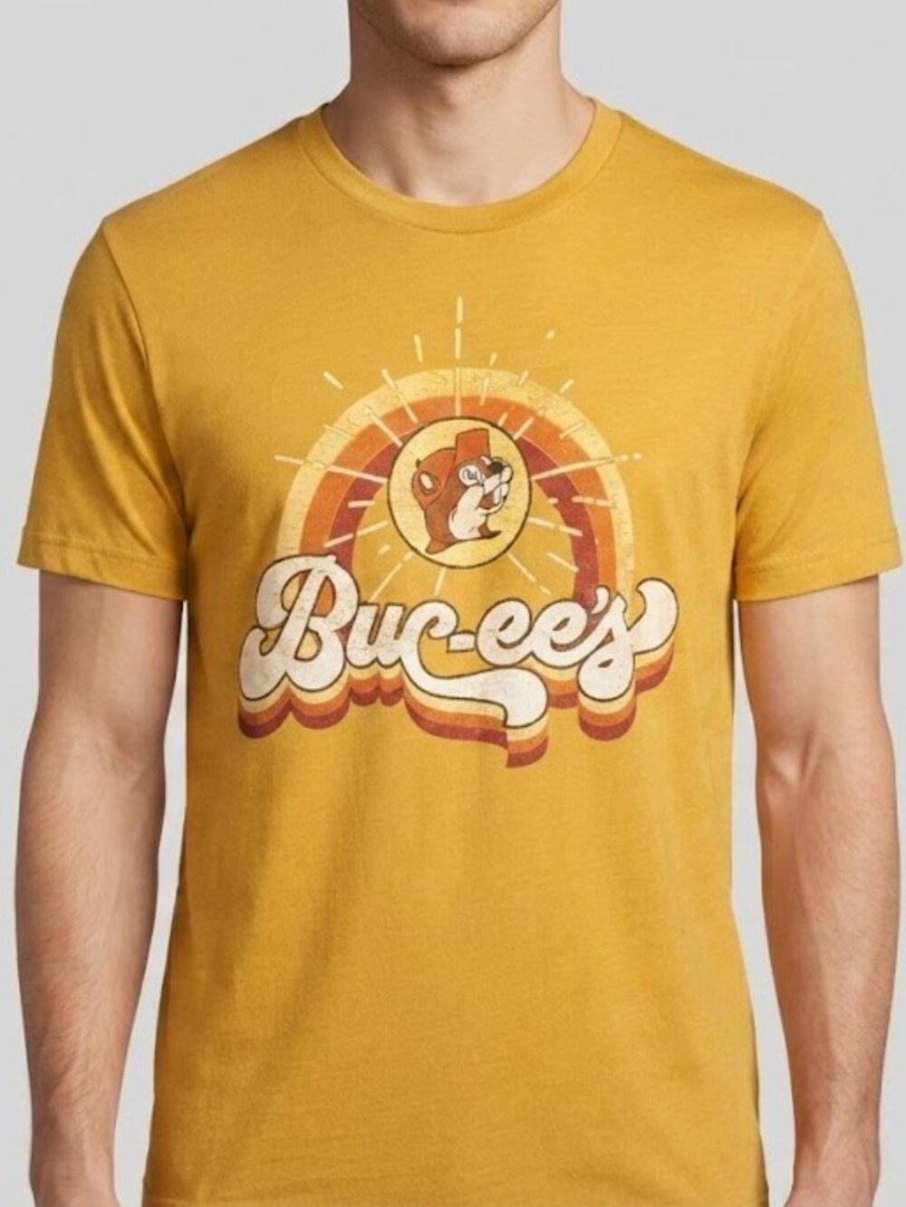 Buc-ee's Retro Mustard Graphic Short Sleeve Tee